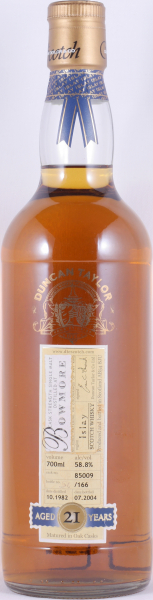 Bowmore 1982 21 Years Oak Cask No. 85009 Duncan Taylor Cask Strength Rare Auld Edition Islay Single Malt Scotch Whisky 58,8%