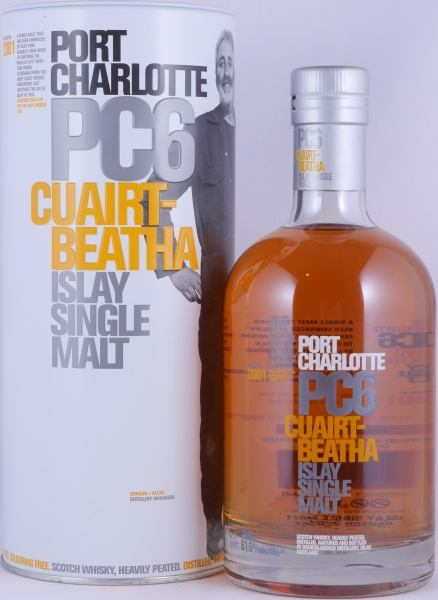 Bruichladdich 2001 6 Years Port Charlotte PC 6 Cuairt-Beatha Islay Single Malt Scotch Whisky 61.6%