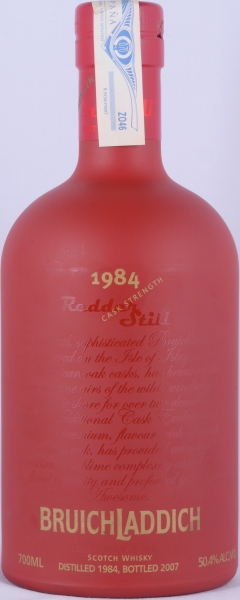 Bruichladdich 1984 22 Years Redder Still 2nd Limited Release Château Lafleur Cask Finish Islay Single Malt Scotch Whisky Cask Strength 50.4%