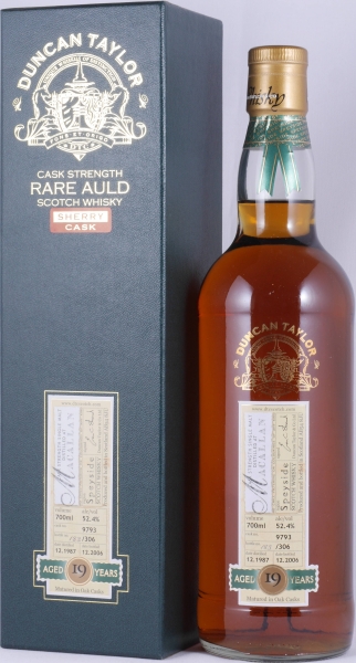 Macallan 1987 19 Years Sherry Cask No. 9793 Duncan Taylor Cask Strength Rare Auld Edition Highland Single Malt Scotch Whisky 52.4%