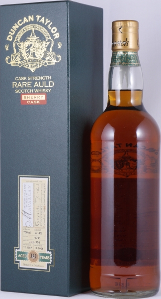 Macallan 1987 19 Years Sherry Cask No. 9793 Duncan Taylor Cask Strength Rare Auld Edition Highland Single Malt Scotch Whisky 52.4%