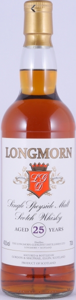 Longmorn 25 Years Release 2004 Gordon und MacPhail Licensed Bottling Speyside Single Malt Scotch Whisky 40,0%