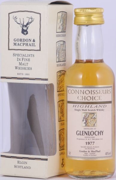 Glenlochy 1977 20 Years Gordon and MacPhail Connoisseurs Choice Miniature Highland Single Malt Scotch Whisky 40.0%