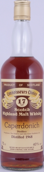 Caperdonich 1968 17 Years Gordon und MacPhail Connoisseurs Choice Brown Label Highland Single Malt Scotch Whisky 40,0%