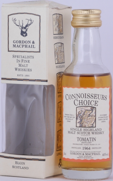 Tomatin 1964 30 Years Gordon und MacPhail Connoisseurs Choice Miniatur Highland Single Malt Scotch Whisky 40,0%