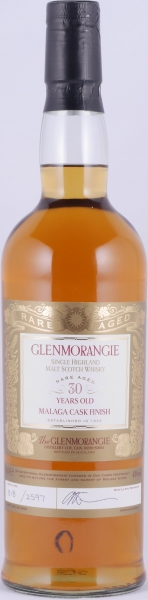 Glenmorangie 1975 30 Years Rare Aged Malaga Cask Finish Highland Single Malt Scotch Whisky 43,0%