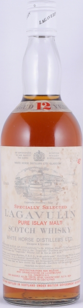 Lagavulin 1960s 12 Years Specially Selected Pure Islay Malt Scotch Whisky White Horse Distillers LTD. Screw Cap 43,0%