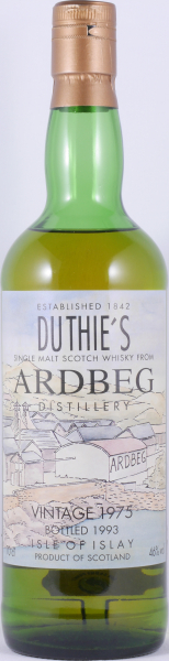 Ardbeg 1975 18 Years Oak Cask R. W. Duthie Islay Single Malt Scotch Whisky 46.0%