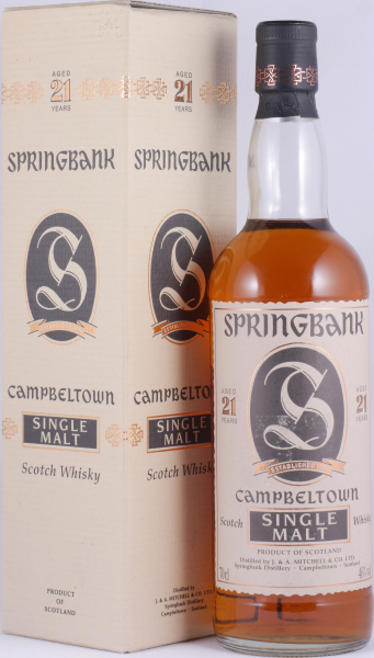 Springbank 21 Years Release 1995 Jagged Label Edge Campbeltown Single Malt Scotch Whisky 46.0%