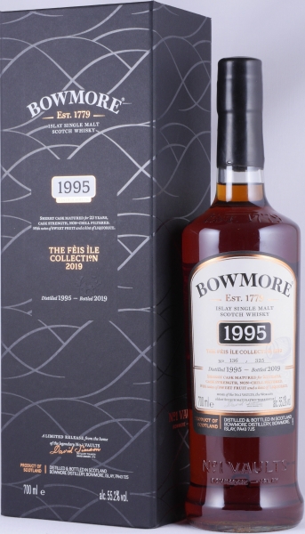 Bowmore 1995 23 Years Oloroso Sherry Cask Feis Ile 2019 Limited Edition Islay Single Malt Scotch Whisky Cask Strength 55.2%