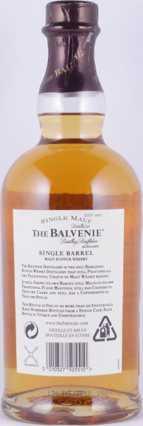 Balvenie 1985 15 Years Single Barrel Oak Cask No. 645 Highland Single Malt Scotch Whisky 50,4%