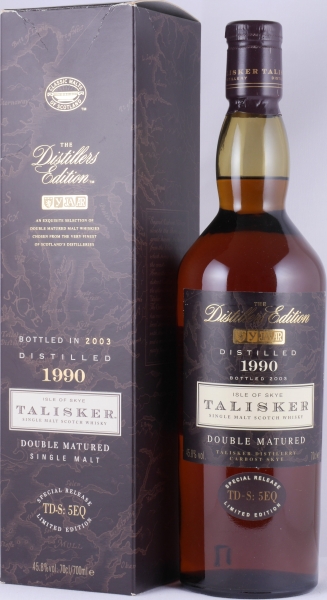 Talisker 1990 13 Years Distillers Edition 2003 Special Release TD-S: 5EQ Isle of Skye Single Malt Scotch Whisky 45,8%