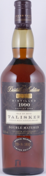 Talisker 1990 13 Years Distillers Edition 2003 Special Release TD-S: 5EQ Isle of Skye Single Malt Scotch Whisky 45,8%