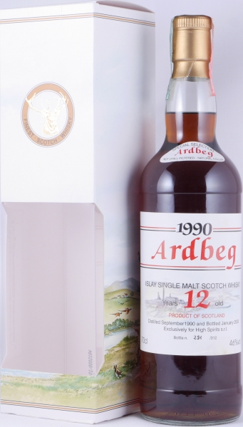 Ardbeg 1990 12 Years Gordon and MacPhail Special Selection Dark Sherry Islay Single Malt Scotch Whisky 46.0%
