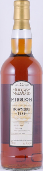 Bowmore 1989 21 Years Sherry Cask Murray McDavid Mission Gold Islay Single Malt Scotch Whisky 56,1%