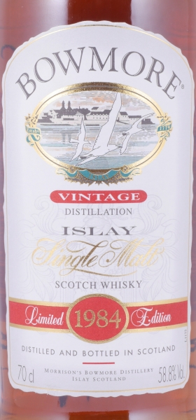 Bowmore 1984 Special Limited Edition Seagull Label Islay Single Malt Scotch Whisky Cask Strength 58,8%