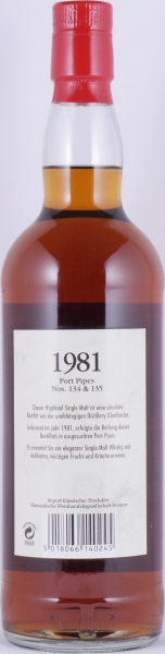 Glenfarclas 1981 33 Years Port Pipes Cask No. 134 + 135 Premium Edition Highland Single Malt Scotch Whisky 46,0%