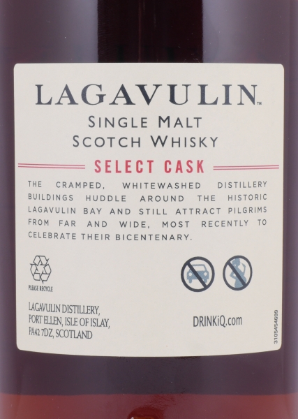 Lagavulin 1991 27 Years Puncheon Cask No. 0016 Select Cask Limited Single Cask Edition Islay Single Malt Scotch Whisky Cask Strength 51,8%