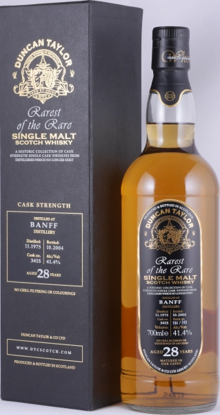 Banff 1975 28 Years Oak Cask No. 3415 Duncan Taylor Rarest of the Rare Highland Single Malt Scotch Whisky 41.4%