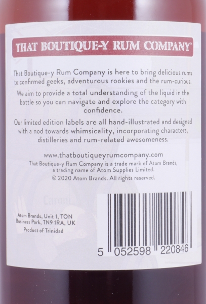 Caroni 23 Years Batch 3 That Boutique-Y Rum Company Traditional ColumnTrinidad  Rum 56,8%