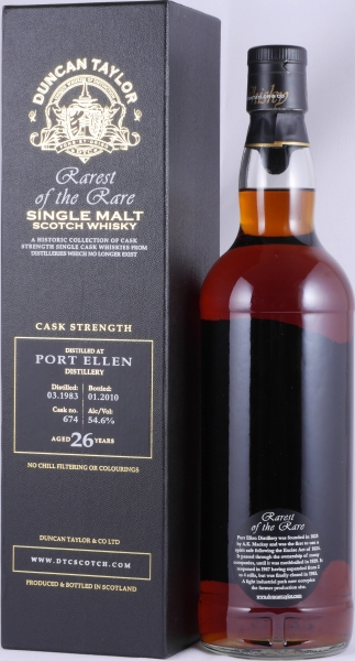 Port Ellen 1983 26 Years Sherry Oak Cask No. 674 Duncan Taylor Rarest of the Rare Islay Single Malt Scotch Whisky 53.6%