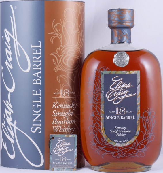 Elijah Craig 1991 18 Years Single Barrel No. 2964 Kentucky Straight Bourbon Whiskey 45.0%