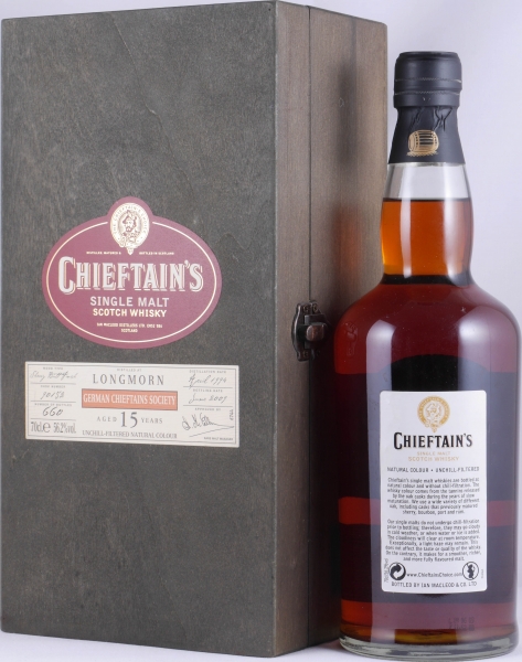 Longmorn 1994 15 Years Sherry Butt Finish Cask No. 90152 Ian McLeod Chieftains Speyside Single Malt Scotch Whisky 56,2%