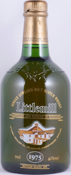 Littlemill 1975 24 Years Limited Edition Green Dumpy Bottle Lowland Single Malt Scotch Whisky 40,0%