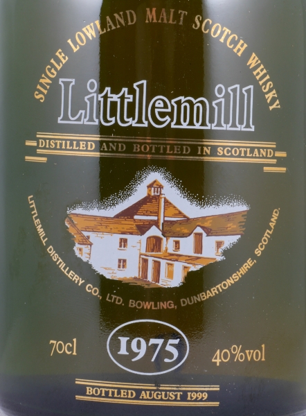 Littlemill 1975 24 Years Limited Edition Green Dumpy Bottle Lowland Single Malt Scotch Whisky 40,0%