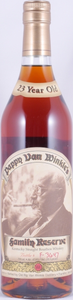 Pappy Van Winkles 23 Years #F-3647 Family Reserve Limited Edition Release 2015 Kentucky Straight Bourbon Whiskey 47.8%