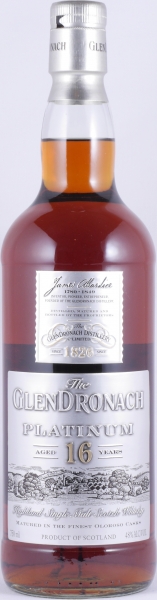 Glendronach Platinum 16 Years Oloroso Sherry Casks Release 2014 South Africa Highland Single Malt Scotch Whisky 48.0%