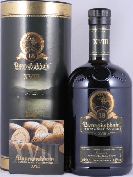 Bunnahabhain XVIII 18 Years Limited Release Islay Single Malt Scotch Whisky 43.0%