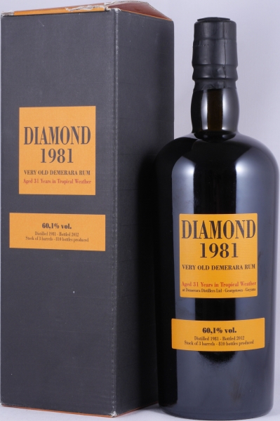 Velier Diamond 1981 31 Years Cask # 10537-10536-10539 Very Old Demerara Guyana Rum 60,1%