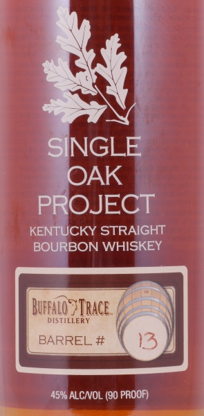 Buffalo Trace Single Oak Project Barrel #13 Kentucky Straight Bourbon Whiskey 45,0%