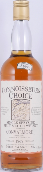 Convalmore 1969 23 Years Gordon und MacPhail Connoisseurs Choice Gold Screw Cap Speyside Single Malt Scotch Whisky 40,0%
