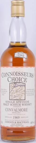 Convalmore 1969 23 Years Gordon and MacPhail Connoisseurs Choice Gold Screw Cap Speyside Single Malt Scotch Whisky 40.0%