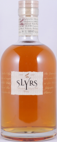 Slyrs 1999 3 Years First Release Limited Edition 2002 New American Oak Casks Bavarian Single Malt Whisky 43,0%