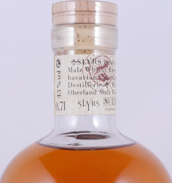 Slyrs 1999 3 Years First Release Limited Edition 2002 New American Oak Casks Bavarian Single Malt Whisky 43,0%