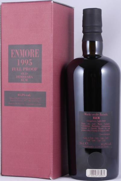 Enmore 1995 16 Years ELCR Casks #7104-7111 Velier Full Proof Old Demerara Rum 61.2%