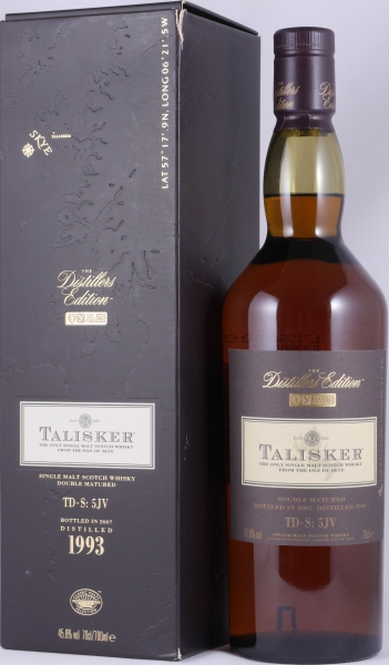 Talisker 1993 14 Years Distillers Edition 2007 Special Release TD-S: 5JV Isle of Skye Single Malt Scotch Whisky 45.8%