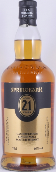 Springbank 21 Years Limited Edition 2015 Bourbon and Sherry Casks Campbeltown Single Malt Scotch Whisky 46,0%