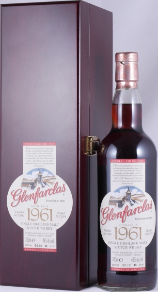 Glenfarclas 1961 45 Years First Fill Oloroso Sherry Cask No. 1318 Highland Single Malt Scotch Whisky 46,0%