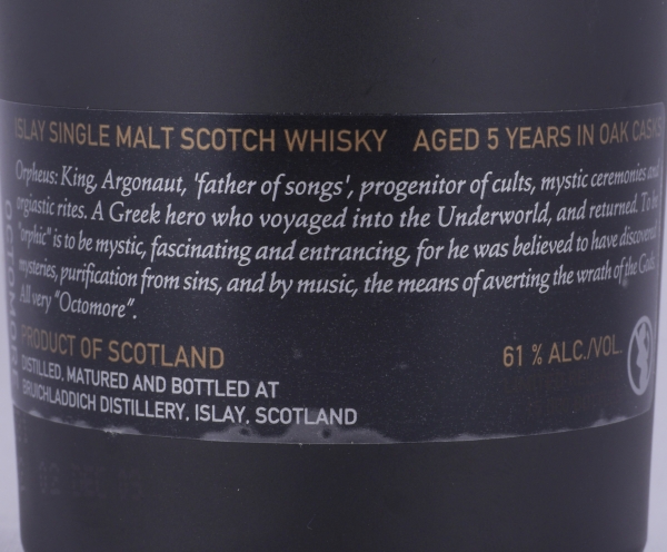 Bruichladdich 2004 5 Years Octomore Edition 02.2 Orpheus Bourbon / Château Petrus Islay Single Malt Scotch Whisky 61,0%