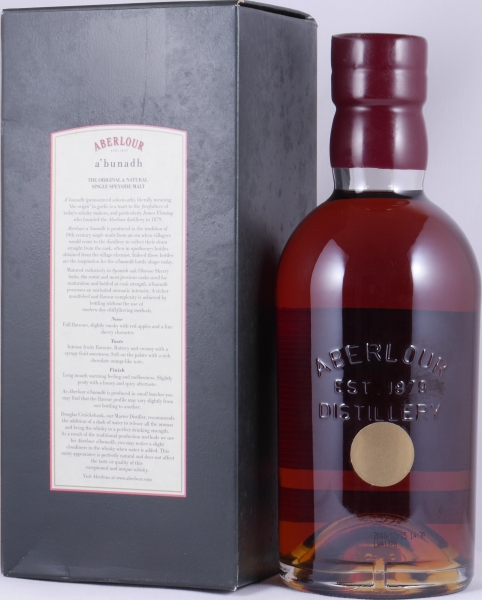 Aberlour A bunadh Batch No. 26 Oloroso Sherry Butts Speyside Single Malt Scotch Whisky Cask Strength 60.6%