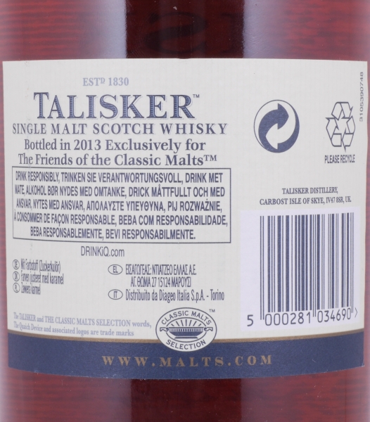 Talisker Triple Matured FOCM Special Release 2013 Limited Edition Isle of Skye Single Malt Scotch Whisky 48,0%