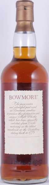 Bowmore 1970 21 Years Specially Selected Casks Cream Seagull Label Islay Single Malt Scotch Whisky 43,0%