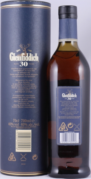 Glenfiddich 30 Years Release 2009 Speyside Pure Single Malt Scotch Whisky 40.0%