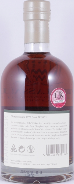 Glenglassaugh 1975 40 Years Pedro Ximenez Sherry Hogshead Cask No. 3171 Highland Single Malt Scotch Whisky 40.2%