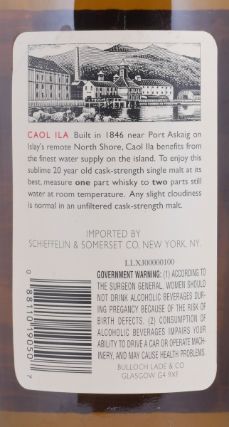 Caol Ila 1975 20 Years Rare Malts Selection Limited Edition Islay Single Malt Scotch Whisky Cask Strength 61.12% / 122.2 Proof