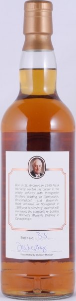 Springbank 1974 25 Years Oak Cask Frank McHardy 40 Years in Distilling Campbeltown Single Malt Scotch Whisky 46,0%